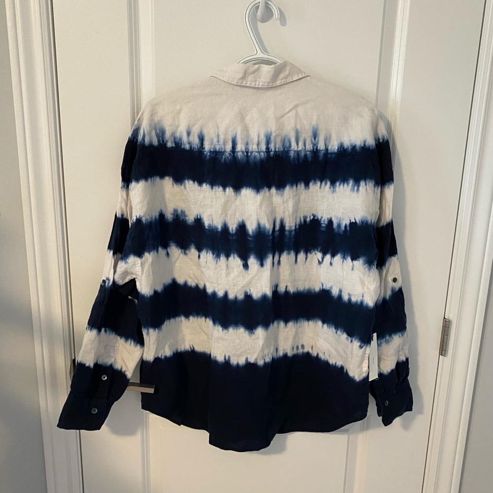 NWT The Group Babaton 100% Linen Utility Shirt - Picture 7 of 10